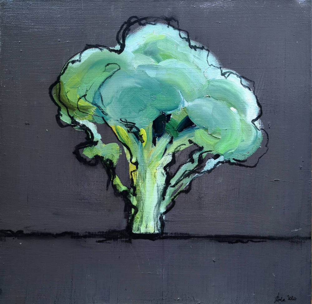 Broccoli grows like a tree.